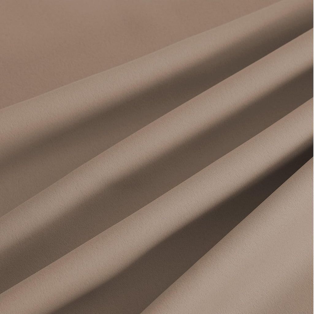 NICETOWN Room Darkening Curtains - 2 Panels in Cappuccino | W52 x L90 for Ultimate Light Control