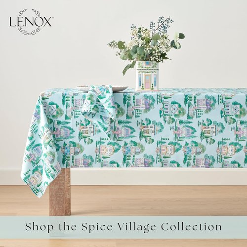 Lenox Spice Village Placemats - Set of 4, Blue, 13" W x 19" L | Stylish Table Decor