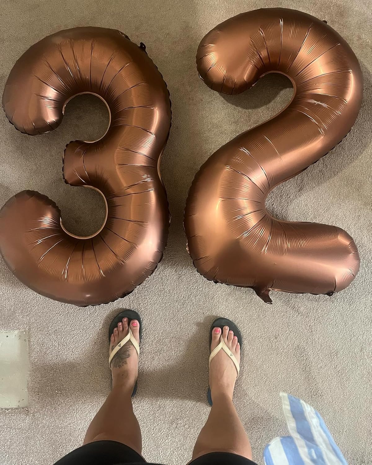 Skiennix Dark Brown Number 12 Balloon - 40 Inch Birthday Decoration for 12th Celebration