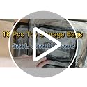 18-Pack Clear Toy Storage Bags with Zipper and Labels, Waterproof PVC Organizers