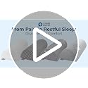 Memory Foam Knee Pillow for Back Sleeping - Half Moon Bolster