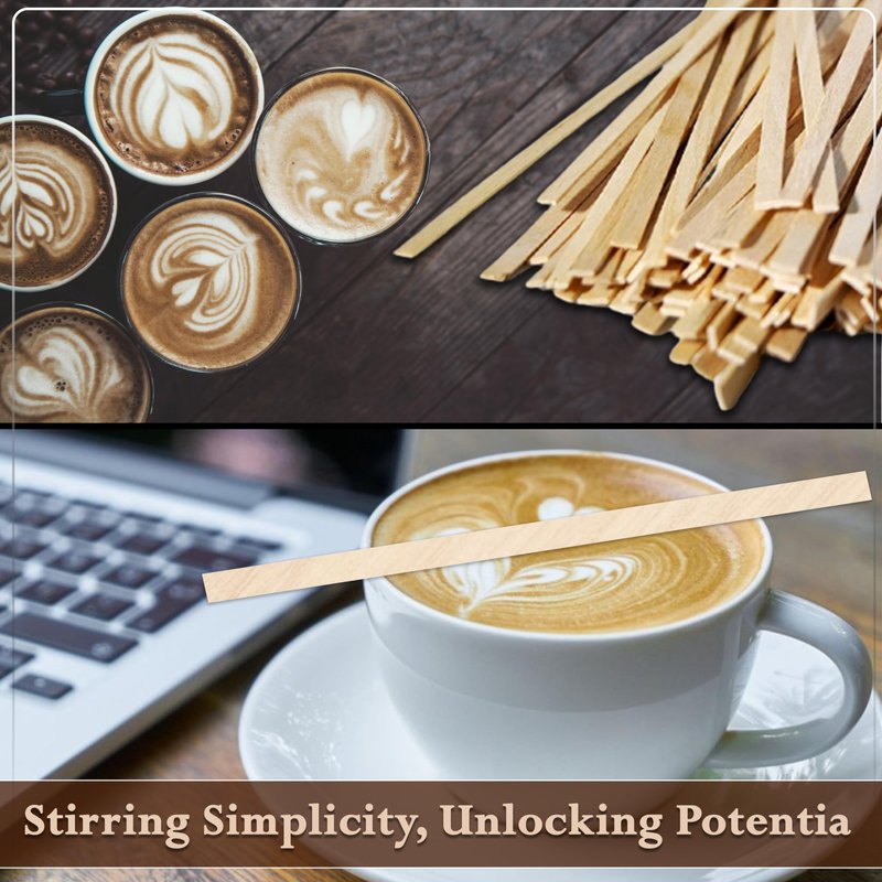 Perfect Stix Perfectware PW CS 200-2000ct Wooden Coffee Stirrer with Square Ends, 5.5" (Pack of 2000)