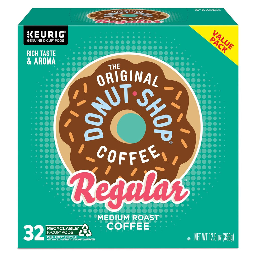 Original Donut Shop K-Cup Pods - Medium Roast Coffee, Single-Serve, 32 Count