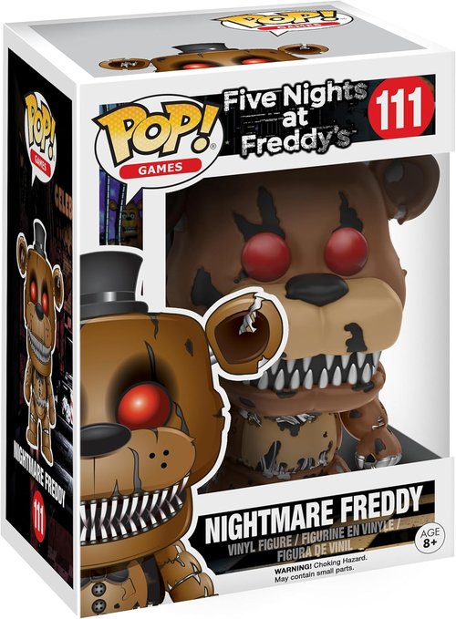 Funko Nightmare Freddy Toy Figure - Five Nights at Freddy's Collectible | Perfect for Fans