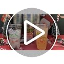 Christmas July Plastic Cups 16 oz Disposable Party Cups 60 Pack - Santa Flamingo Beach Design