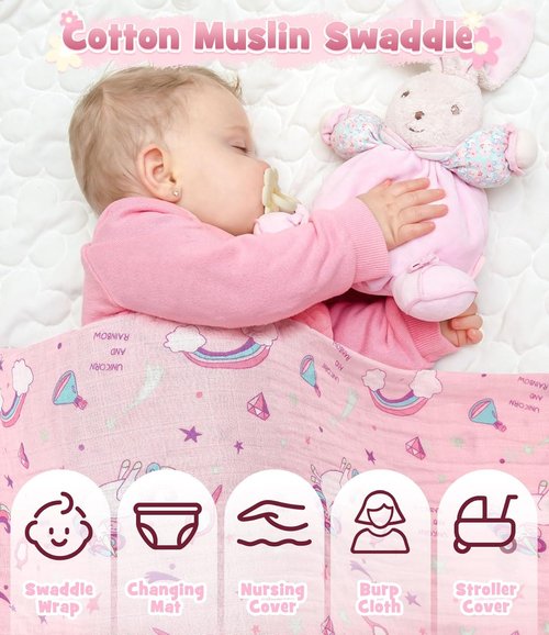 Golray Baby Girl Gift Basket - Adorable Rattle, Blanket & Bodysuit Set | Perfect for Baby Showers & Gender Reveals