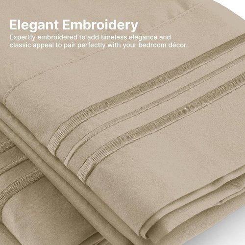 King Pillow Cases by [Brand Name] - Ultra Soft Hotel Quality Covers | Comfy, Wrinkle-Free, 4-Piece Set in Cream