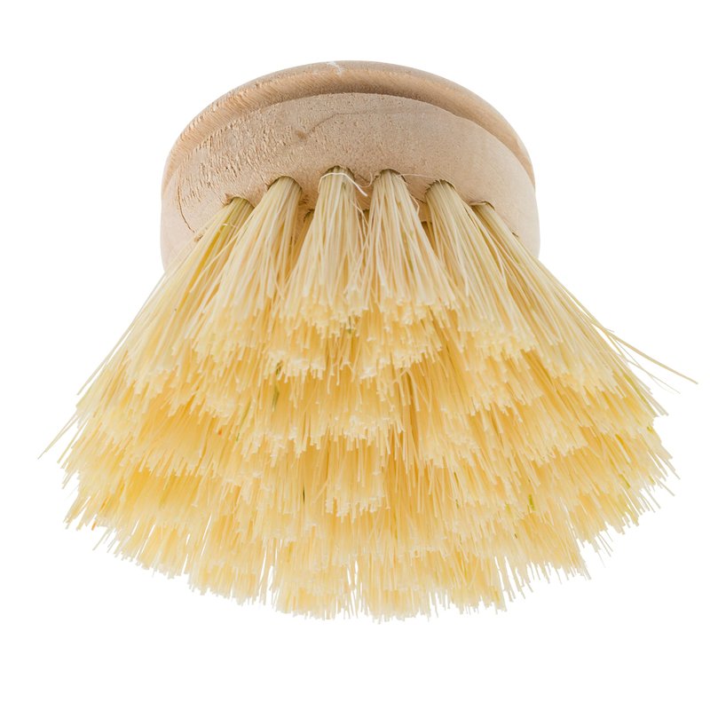 REDECKER Replacement Head for Dish Brush, 1-5/8-inch, Set of 2, 100% Natural Tampico Fiber and Untreated Beechwood, Made in Germany - Natural Dish Brush Replacement Heads