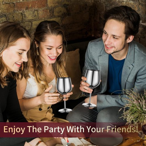 Electric Wine Opener Set Rechargeable, Automatic Corkscrew Kit, Including Stainless Steel Wine Glass of 2, Silver, Ideal Gift for Wedding, Wine Lover, Birthday, Girl, Men