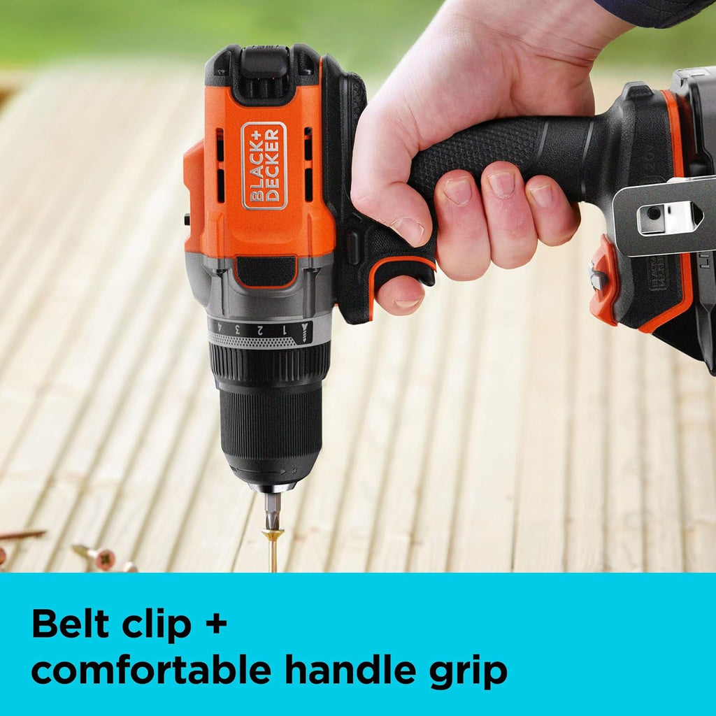 BLACK+DECKER Cordless Drill Driver - 20V MAX POWERCONNECT with Battery & Charger Included