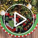 48-Inch Christmas Tree Skirt - Soft Polyester Farmhouse Holiday Decor