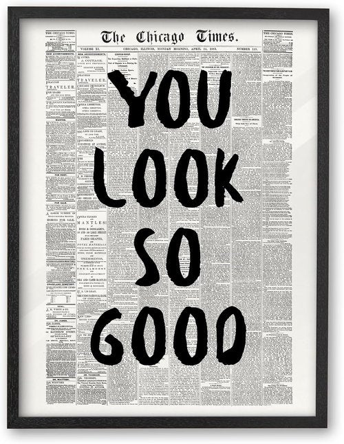 iHery Premium Natural Black Oak Wood Framed Wall Art - Trendy Inspirational Canvas Decor | 8x10in