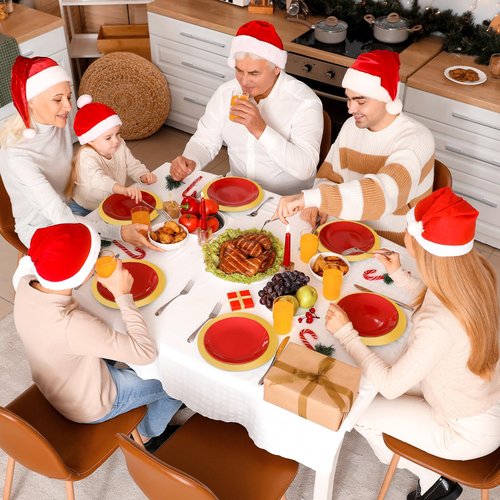 SAYAYA 150 Pcs Gold Glitter Paper Placemats Round Disposable Table Mats Mirror Foil Decorative Place Mats for Dining Wedding Banquet Party New Years Festive Birthday Holiday Christmas Table Decoration