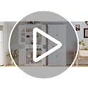 Tall Storage Cabinet with Drawer and Adjustable Shelves for Living Room