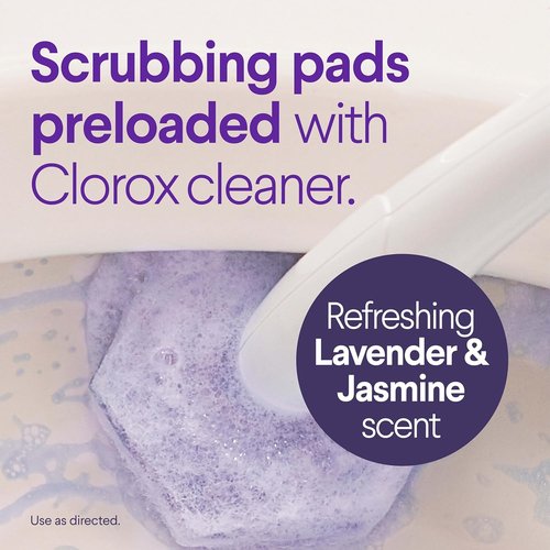 Clorox Scentiva Toilet Wand Refills - Lavender & Jasmine Scent, 10 Count Toilet Cleaner