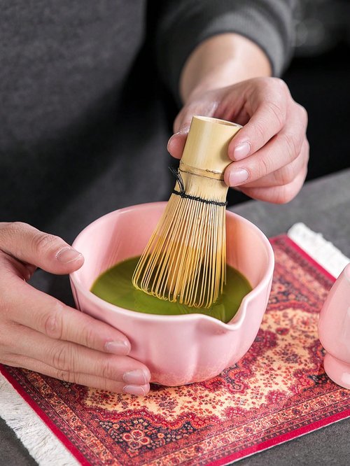 Shoxil Matcha Whisk Set – Premium 7-Piece Traditional Matcha Set with Bamboo Whisk, Matcha Cup, Sifter & P Leather Case – Complete Tea Accessories & Gift Set