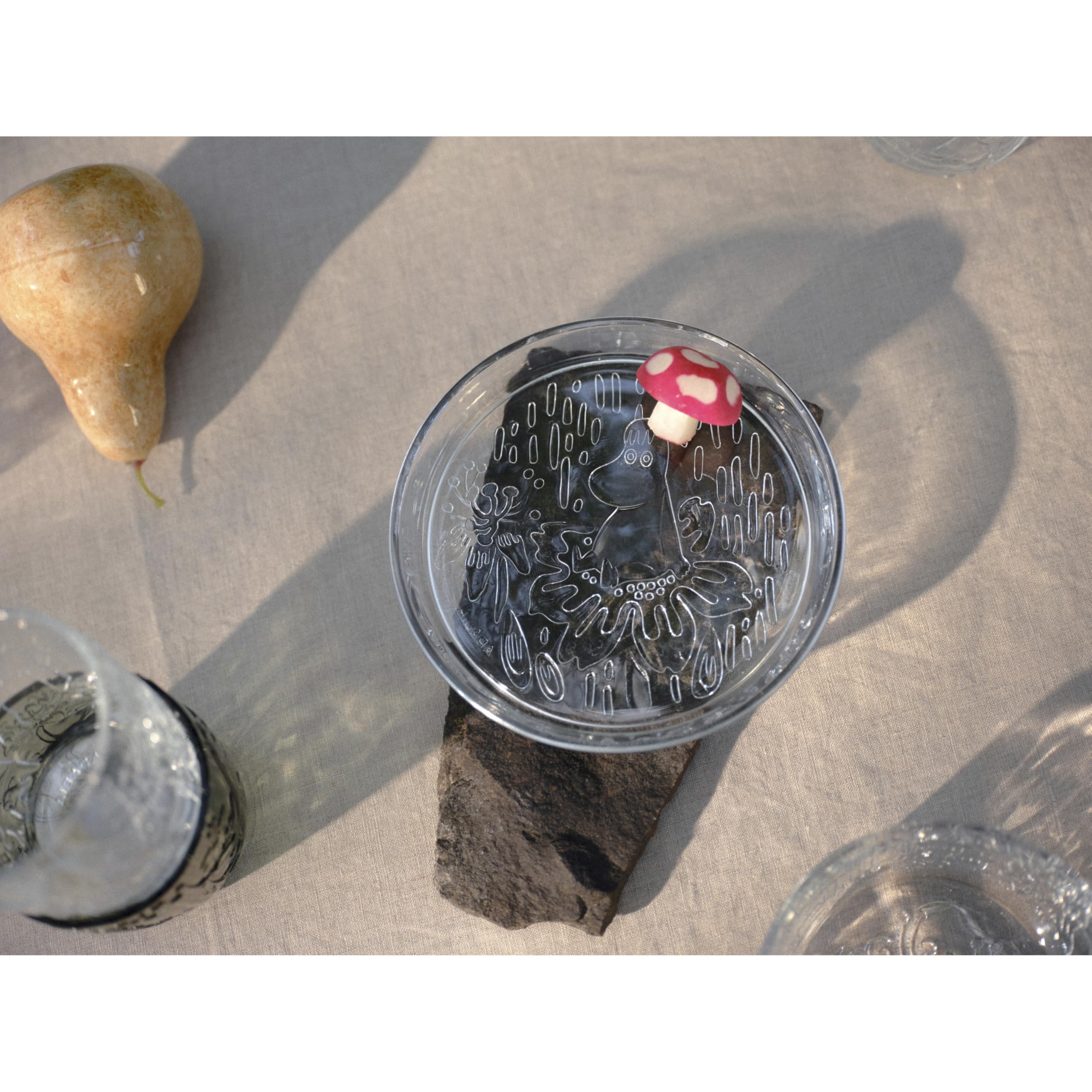 Arabia Moomin Glass Plate 6.1in Clear