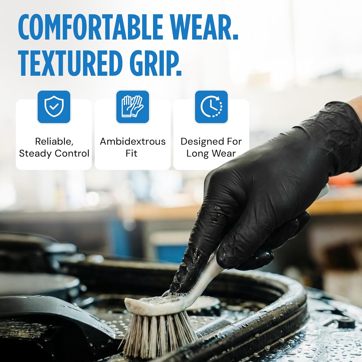 Skiennix Nitrile Exam Gloves - Latex-Free, Powder-Free, Non-Sterile | Ideal for Medical & Kitchen Use