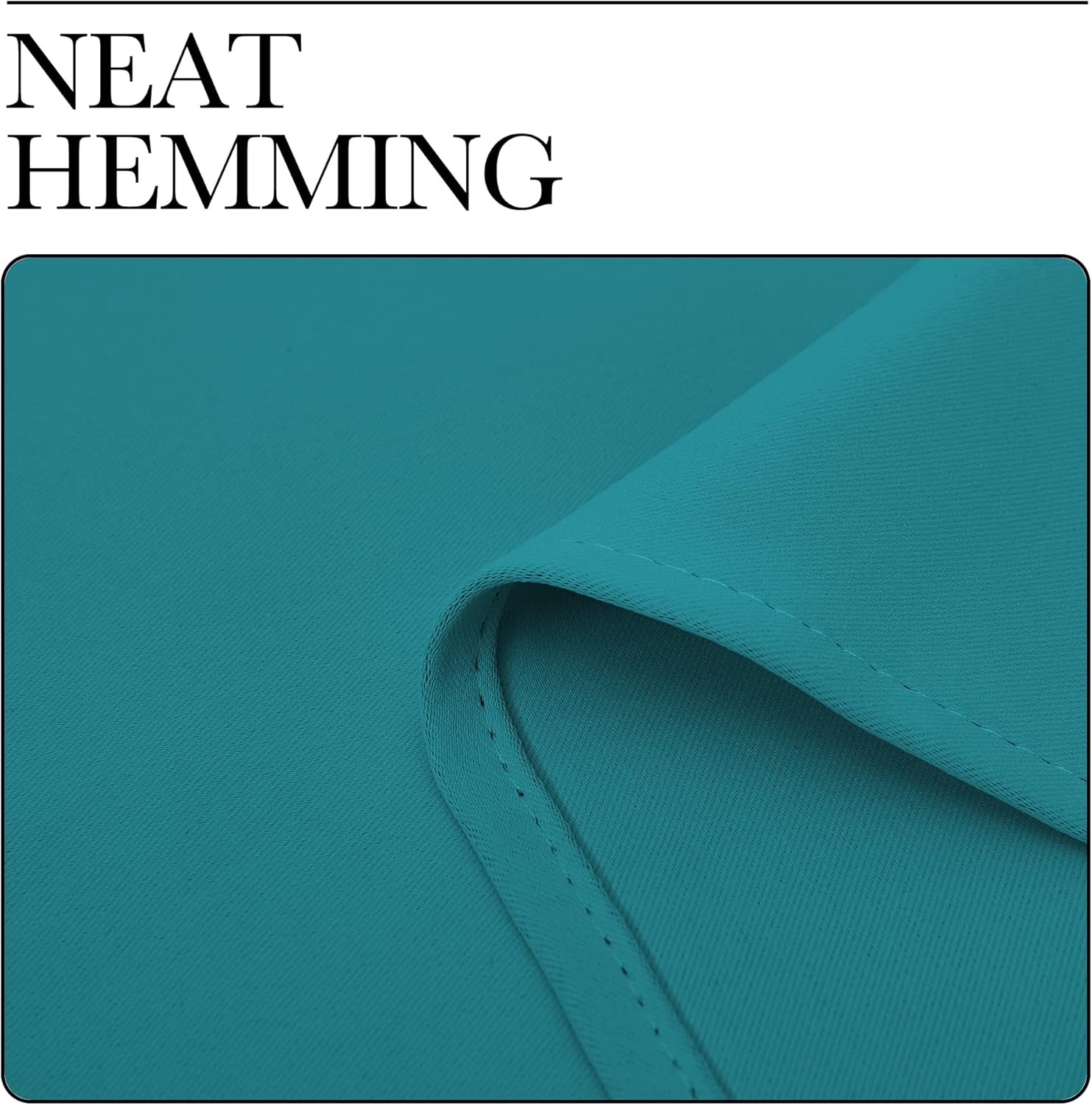 NICETOWN Blackout Curtains - Thermal Insulated Room Darkening Panels for Elegant Bedrooms | Peacock Teal, 45" Length, 2 Pieces