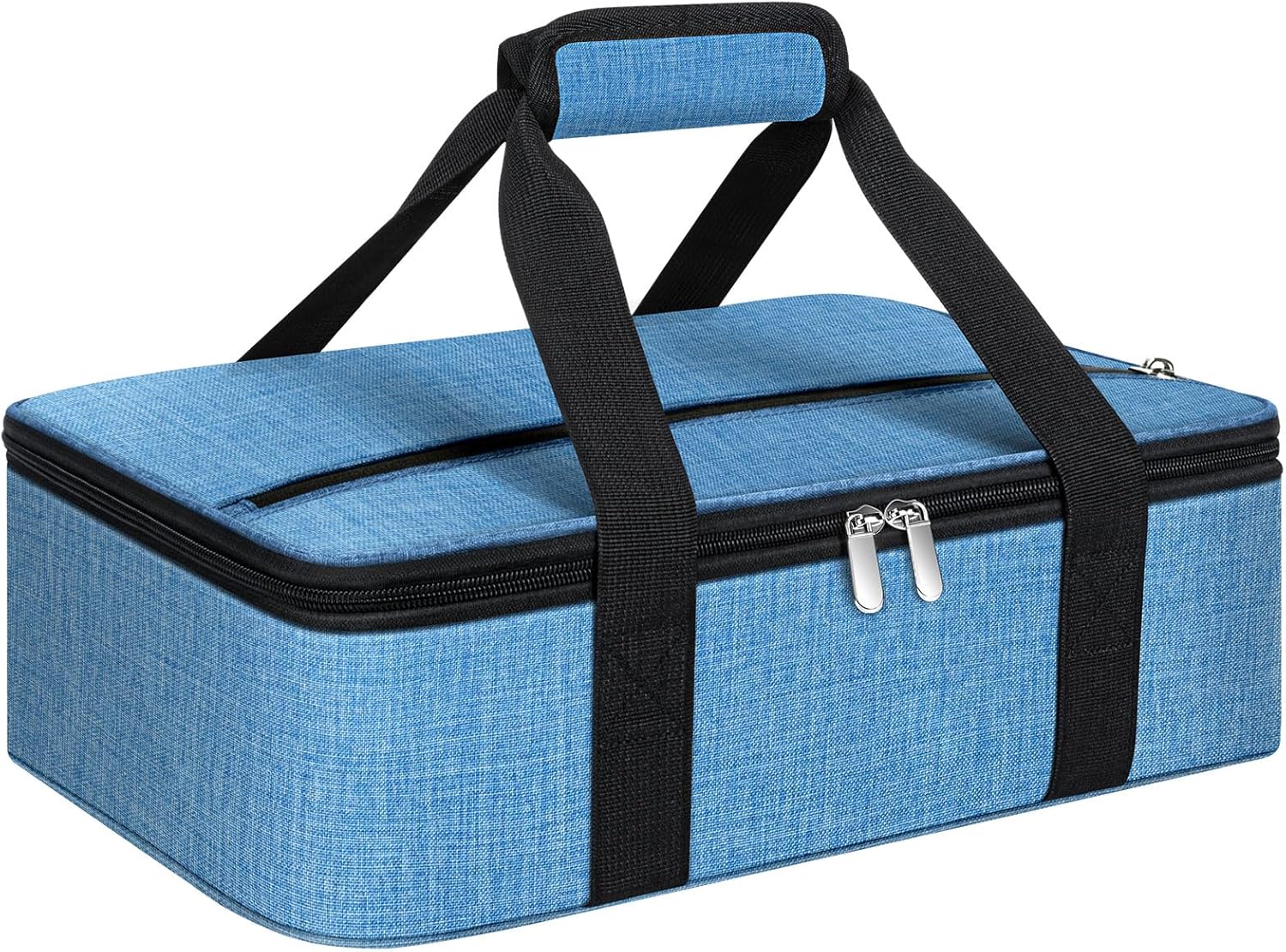 Skiennix Insulated Casserole Carrier - Portable Hot/Cold Food Tote for Potluck Parties | Fits 9" x 13" Dish - Azure