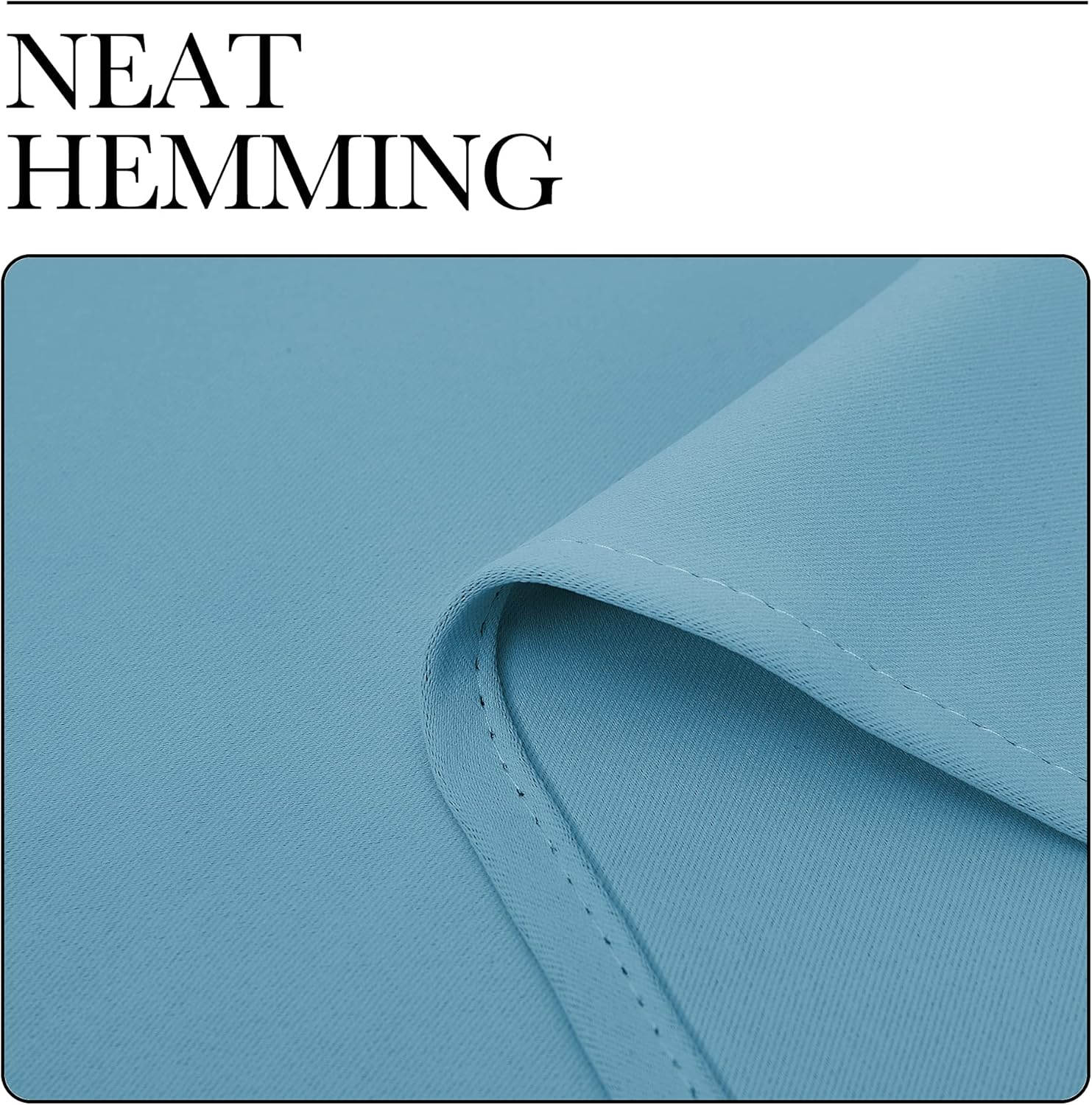 NICETOWN Teal Blue Blackout Curtains - 90-Inch Length, Thermal Insulated, 2 Panels for Large Windows