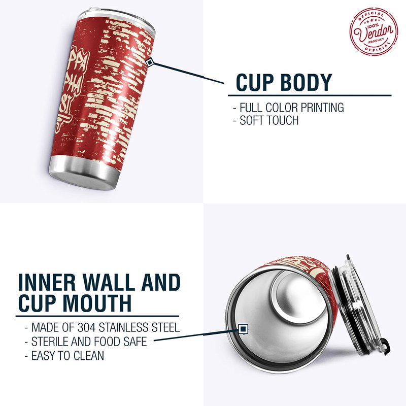 BBGreek Kappa Alpha Psi Fraternity Paraphernalia - Official Vendor - 20 oz Stainless Steel Insulated Tumbler - Nupes