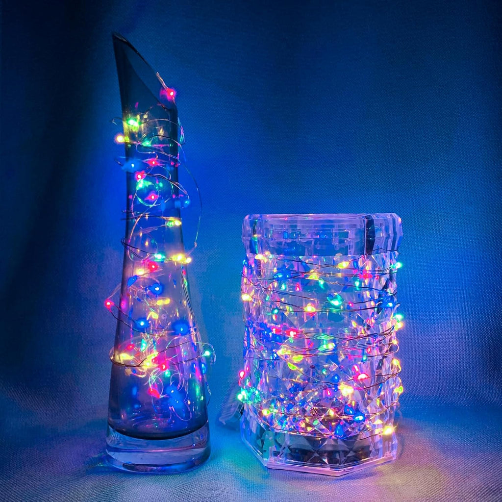 Skiennix 20 LED Fairy Lights - 7Ft Twinkle String Lights | Waterproof & Battery Operated for Parties, Weddings, Christmas & More - Multicolor