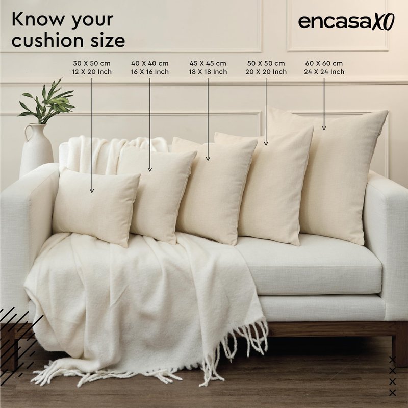 Encasa XO Velvet Throw Pillow Covers 22x22 in (55x55 cm) - Navy Blue - No Inserts, Pack of 2 Cases | Solid Plain Dyed Soft & Smooth, Square Decorative Cushion Covers for Living & Bedroom