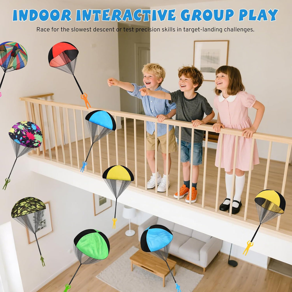 Parachute Toy - Flying Parachute Men for Kids | Perfect Outdoor Fun for Ages 3-12, Ideal Party Favors