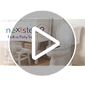 Mayfair NextStep2 Elongated Toilet Seat with Built-In Potty Training, Slow-Close, Removable, White, Family-Friendly