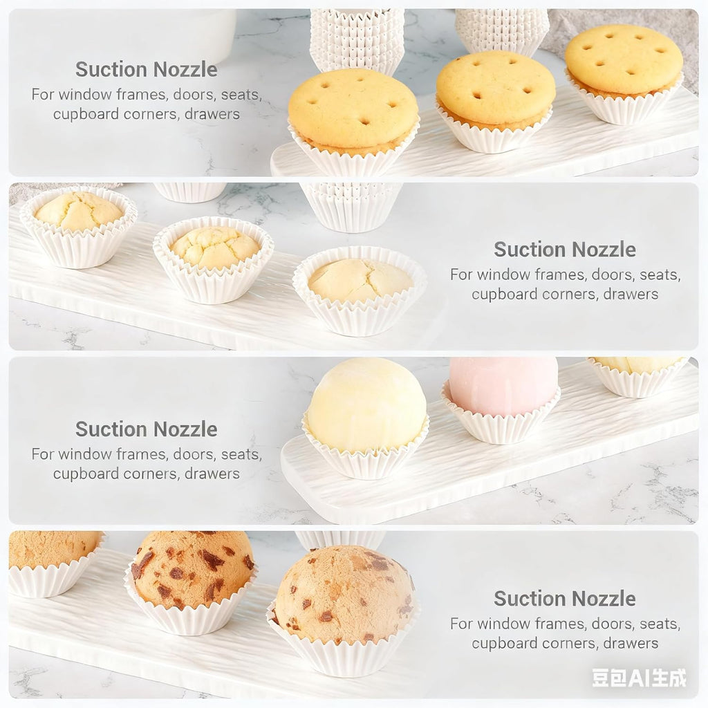 Skiennix White Cupcake Liners - 500 Count Mini Baking Cups | No Smell & Grease-Proof Food Grade Paper