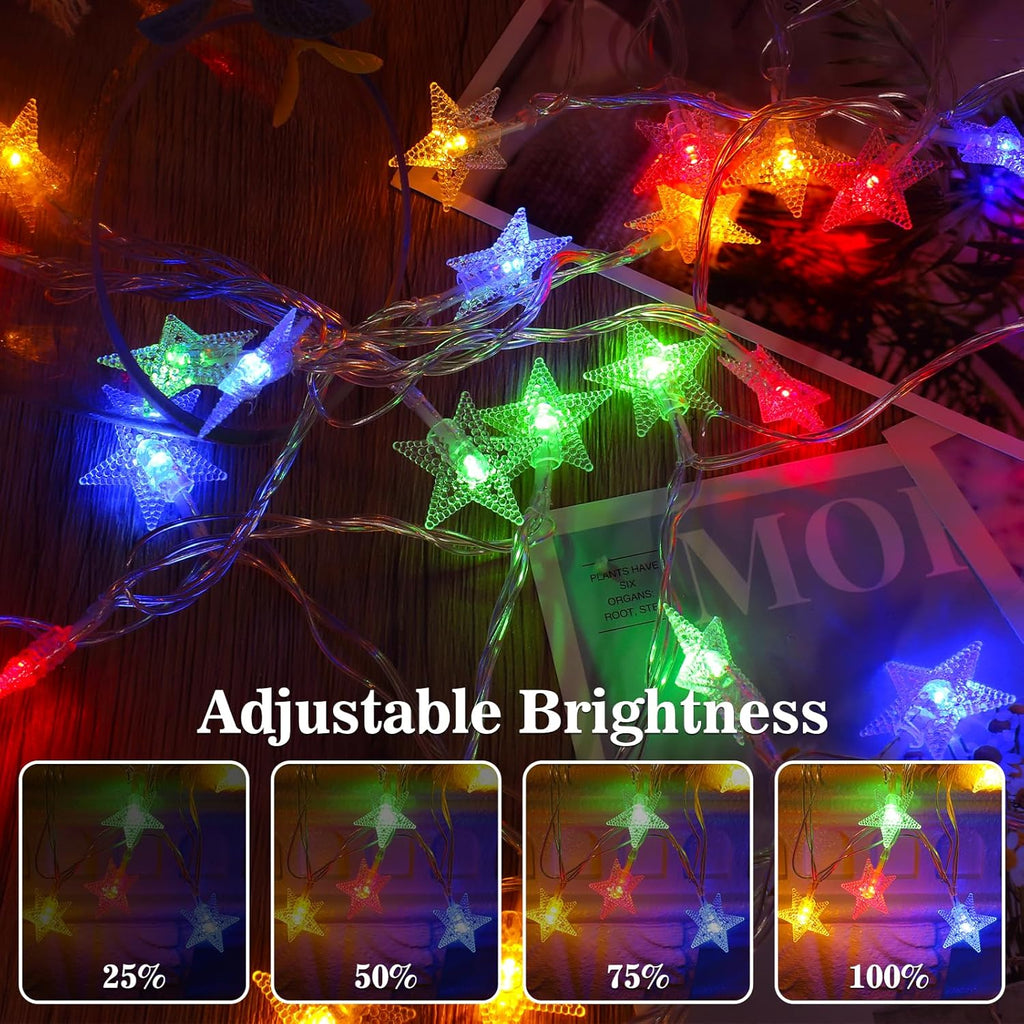 Star String Lights - 33ft 100 LED Waterproof Fairy Lights | 8 Modes for Indoor & Outdoor Decor