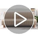 Stretch Futon Slipcover - Soft Armless Sofa Cover with Modern Stripe Design