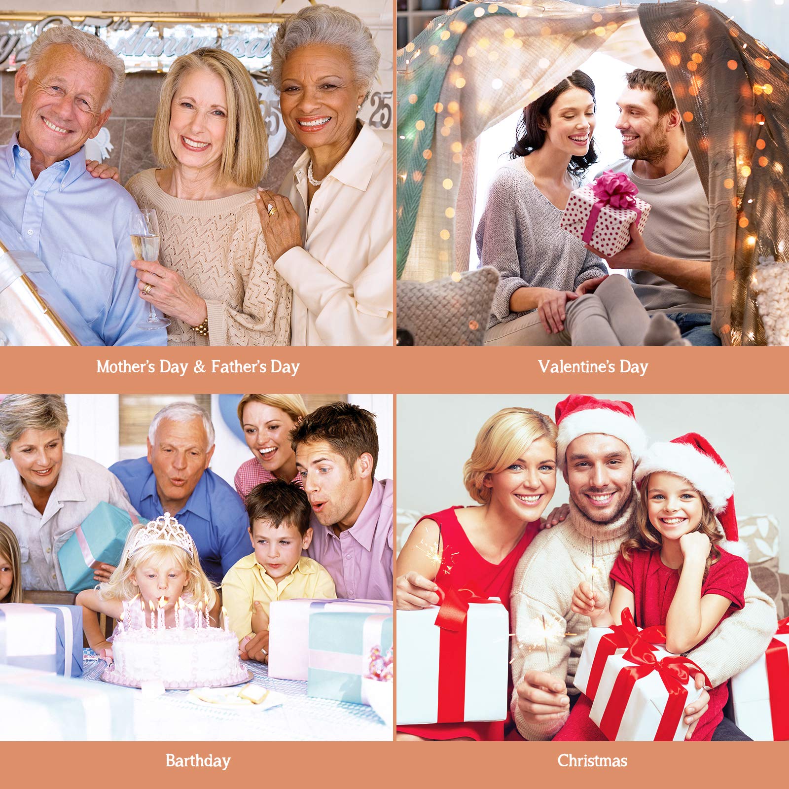 Kodrine 20oz Glass Tumbler with Straw and Lid, Bamboo Lids Water Bottle, Reusable Iced Coffee Cups, Wide Mouth Smoothie Cup with Protective Silicone Sleeve BPA FREE-White+Amber-2pack