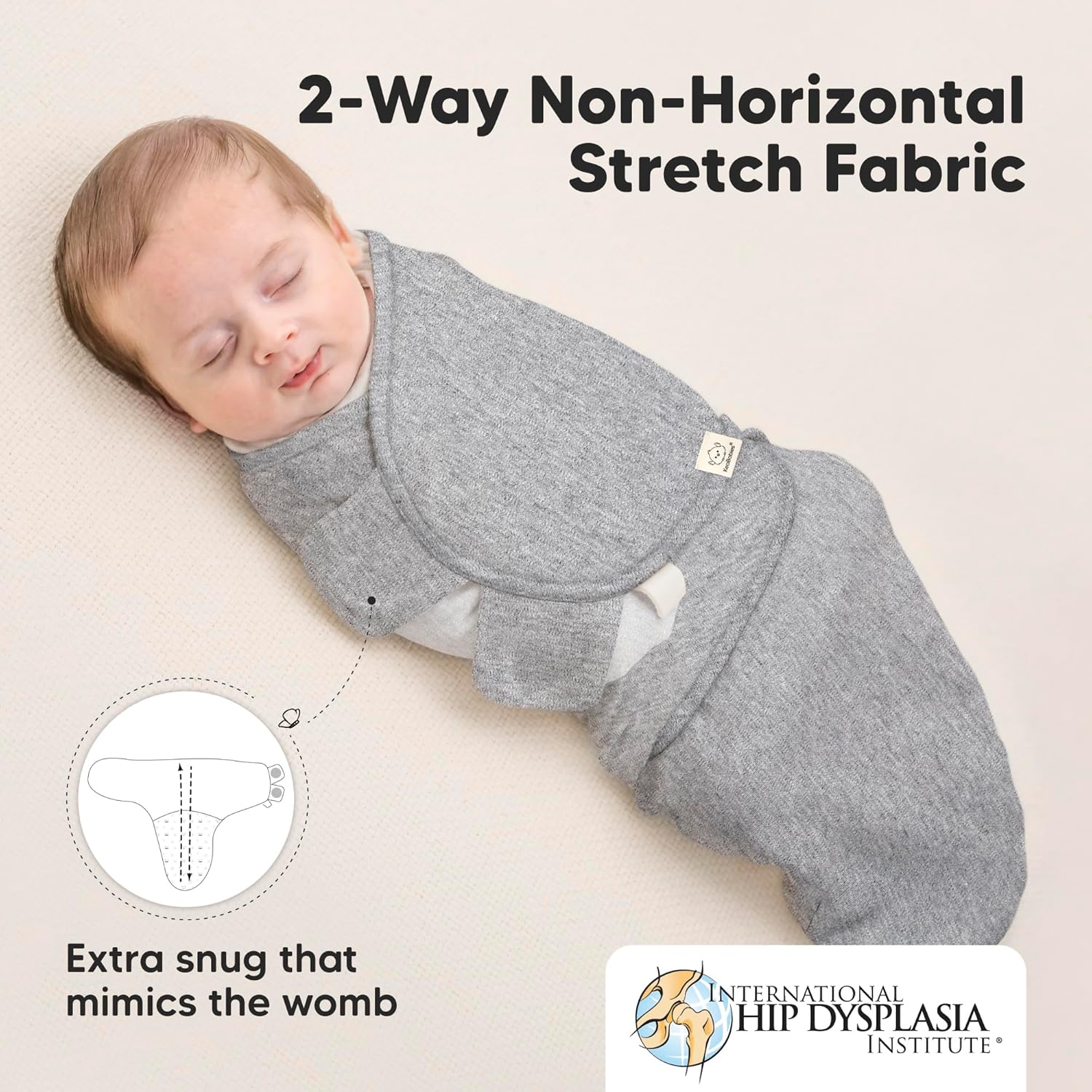 Skiennix Organic Baby Swaddle Sleep Sacks - Soft & Snug for Newborns 3-6 Months | 3-Pack in Cloud, Size L