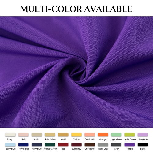 Softalker Rectangle Tablecloth, Waterproof & Stain Resistant Table Cloths Wrinkle Free Fabric Washable 210GSM Polyester Table Cover for Spring/Party/Outdoor - 60 x 102 inch,Purple