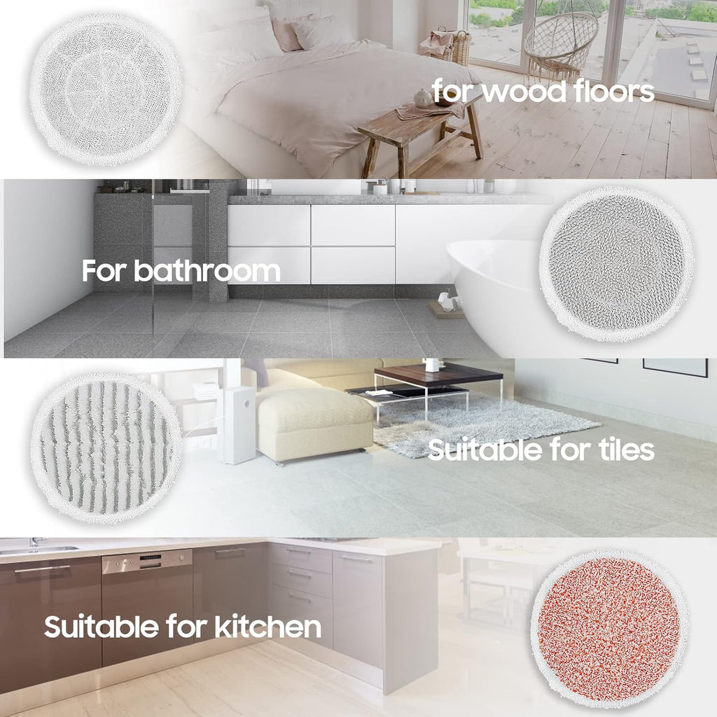 Skiennix Steam Mop Pads - Upgraded 8-Pack Replacement Kit for Shark S8201, S8001, S7001 | All-in-One Cleaning Solution