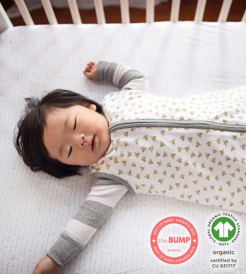 Burt's Bees Baby Organic Cotton Fitted Crib Sheet - Breathable Design for Standard Crib & Toddler Mattresses