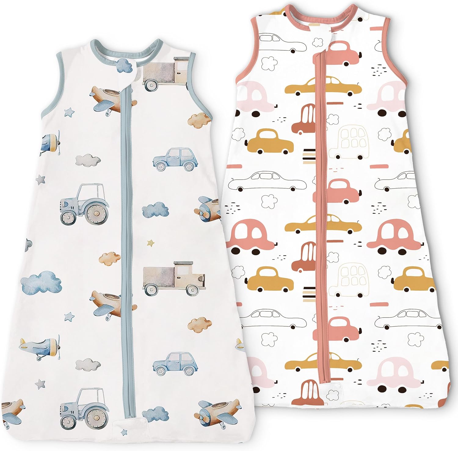 Regine Switzerland Toddler Sleep Sacks - 0.5 TOG Light Summer Wearable Blankets | Extra Long XL, 2 Pack