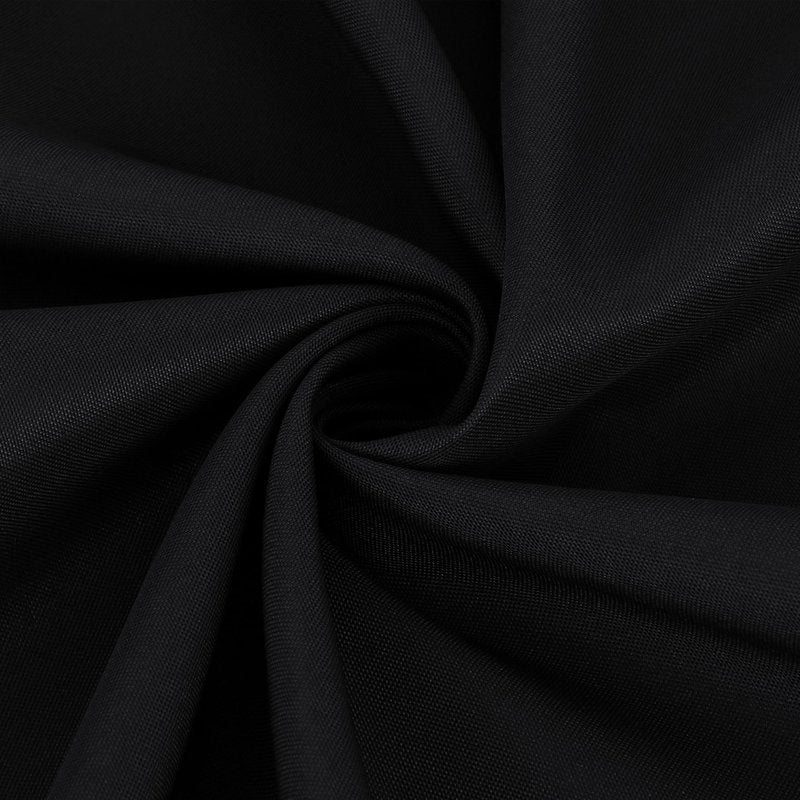 sancua 10 Pack Round Tablecloth Black 90 Inch - Stain and Wrinkle Resistant Table Cloth, Washable Polyester Table Cover for Dining Tables, Buffet Parties and Camping