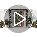 Christmas Door Cover 71x35 Inch Holiday Party Decor for Home & Events