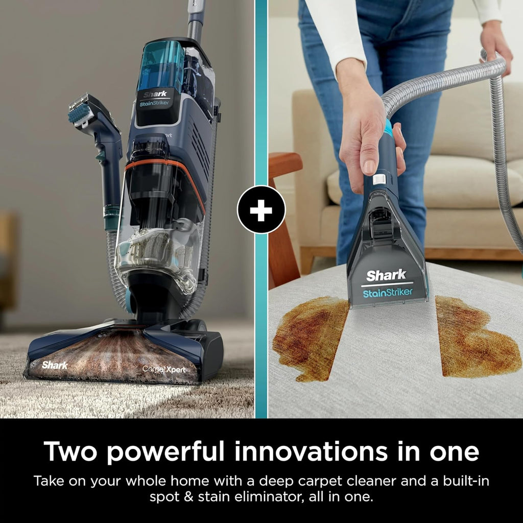 Shark CarpetXpert Upright Carpet & Upholstery Cleaner - Stain Striker Technology | Navy