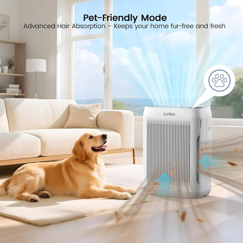 LUNINO Air Purifier - Large Room Coverage Up to 3000 Ft² | H13 HEPA Filter, Auto & Pet Mode, Aromatherapy