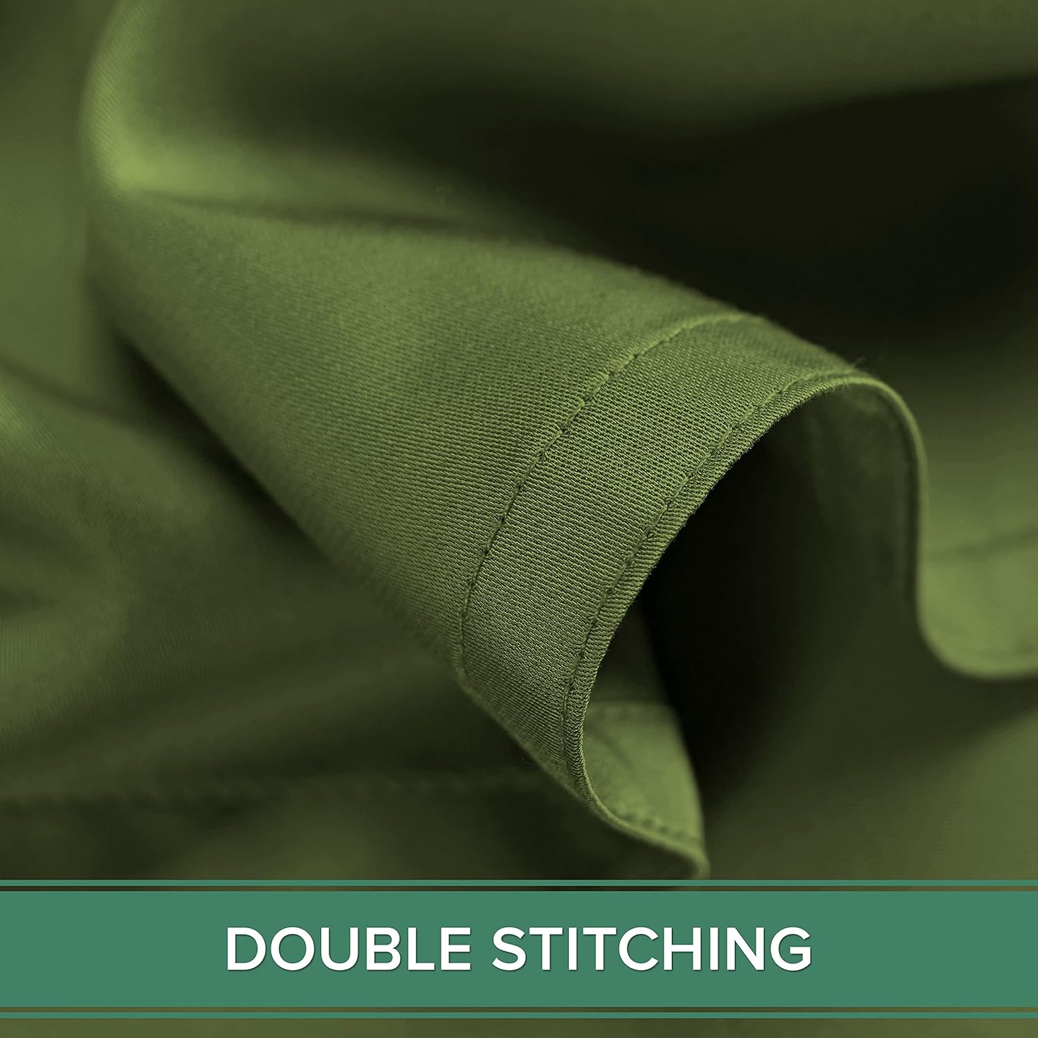 Pure Bamboo Split King Sheets - 100% Organic Viscose Bed Sheet Set, Soft & Cooling, Pesto Color
