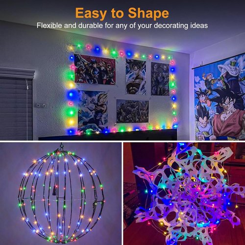 Btfarm 20 Pack Fairy Lights - Battery Operated Twinkle Lights with 3 Modes | 7ft Waterproof Silver Wire for Mason Jars & Wedding Decor