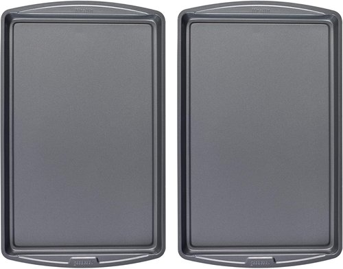 GoodCook Everyday Nonstick Carbon Steel Baking Sheet Set - 17 x 11 Inch | 2 Pack Cookie Sheets for Perfect Baking