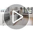 DEXI Beige 87" x 24" Anti-Fatigue Kitchen Floor Mat with Memory Foam, Water-Resistant Cushion Runner Rug