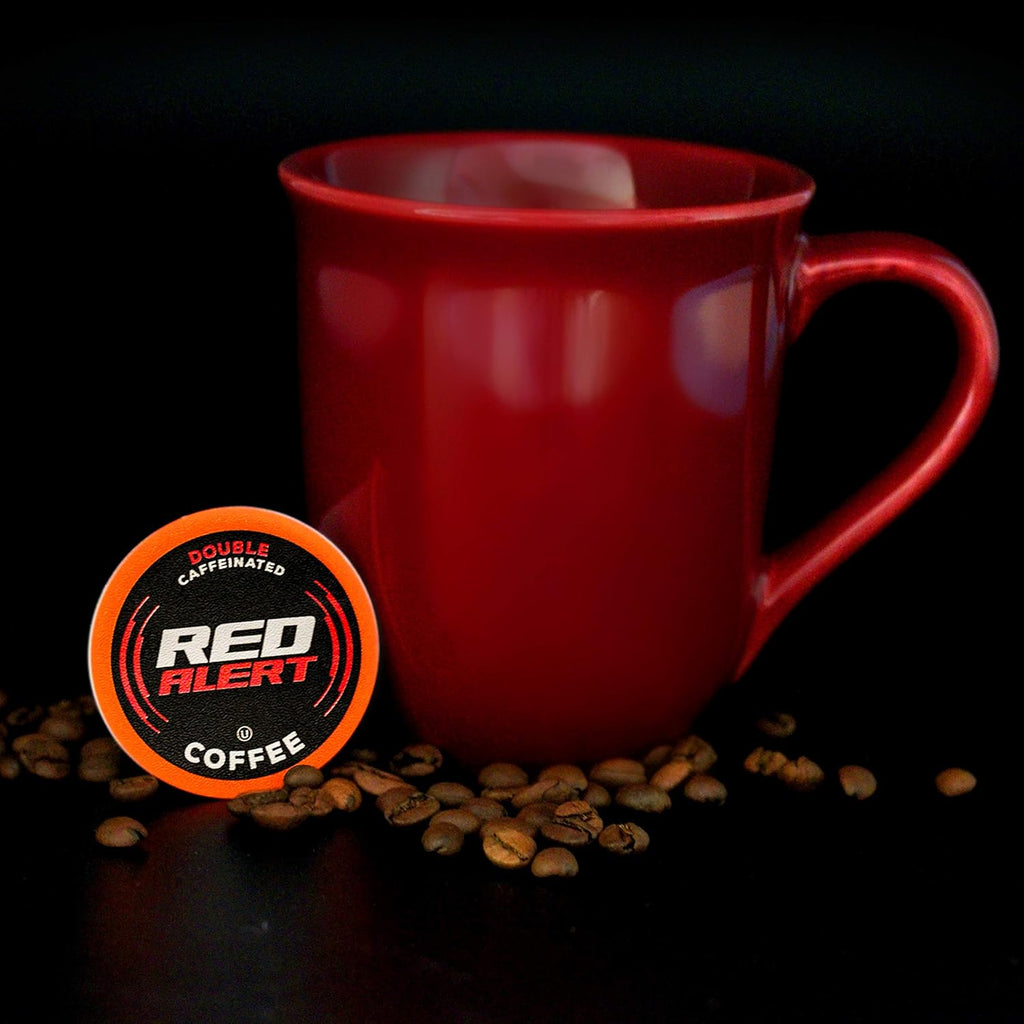 Red Alert Coffee Extra Strong Coffee Pods - Recyclable & Compatible With 2.0 Keurig Brewers | 40 Count