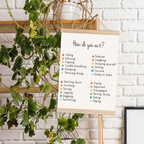 DNEULYR Mental Health Poster Frame - Classroom & Therapy Office Decor, 12.5x17 Inch