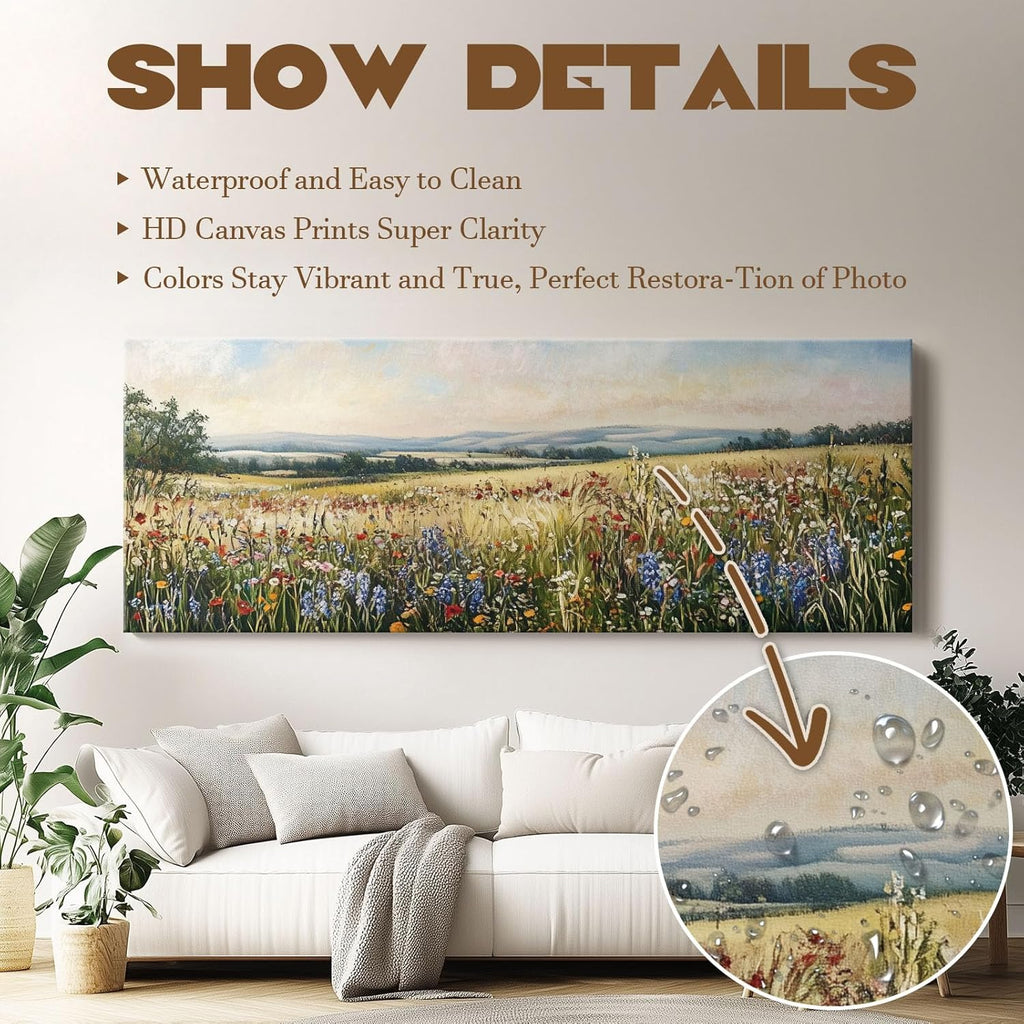VYPEROCK Custom Wall Canvas Print - 36 x 72 Inch Personalized HD Photo Art for Home Office Decor